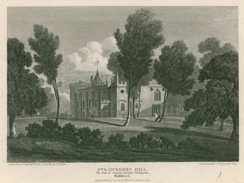 Strawberry Hill, Twickenham, London; The seat of Countess Dowager Waldegrave by Pieter Jansz. Quast