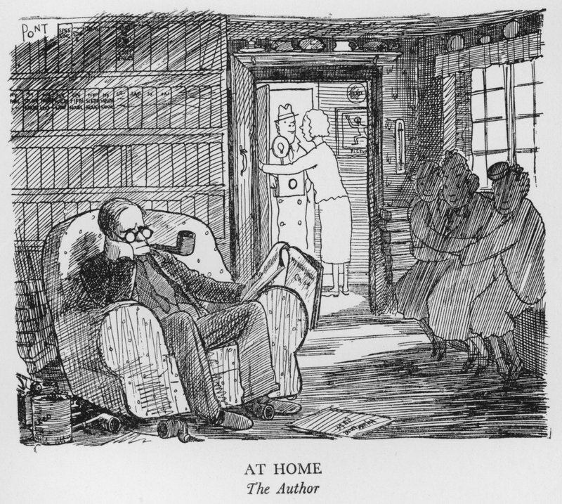 At Home, The Author by Pont
