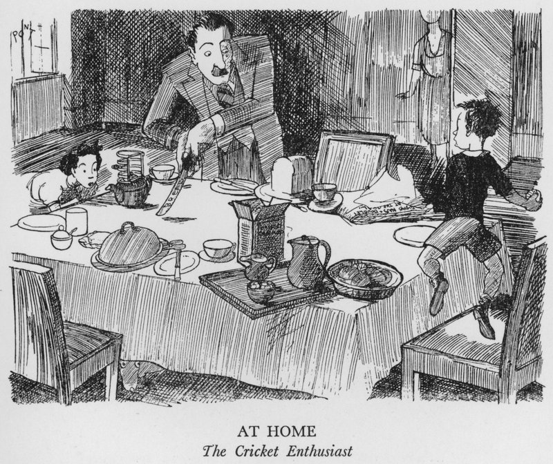 At Home, The Cricket Enthusiast by Pont