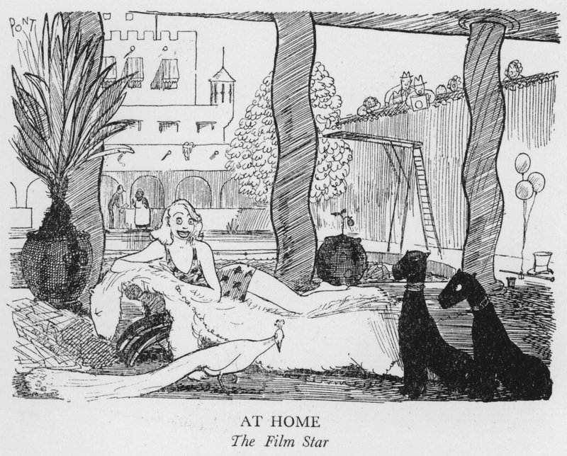 At Home, The Film Star by Pont