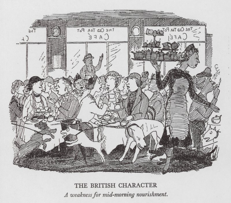 The British Character, A Weakness for Mid-Morning Nourishment by Pont (1908-40)