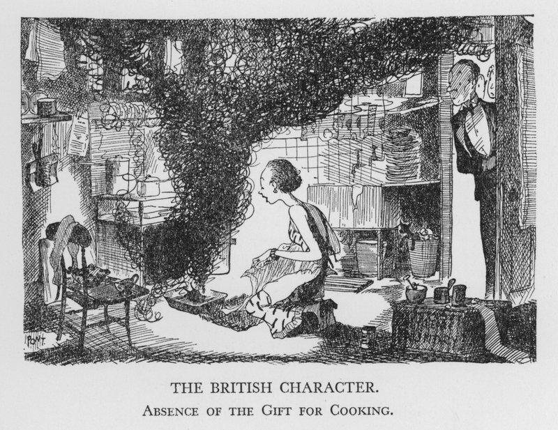 The British Character, Absence of the Gift for Cooking by Pont