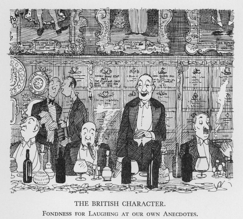 The British Character, Fondness for Laughing at our own Anecdotes by Pont