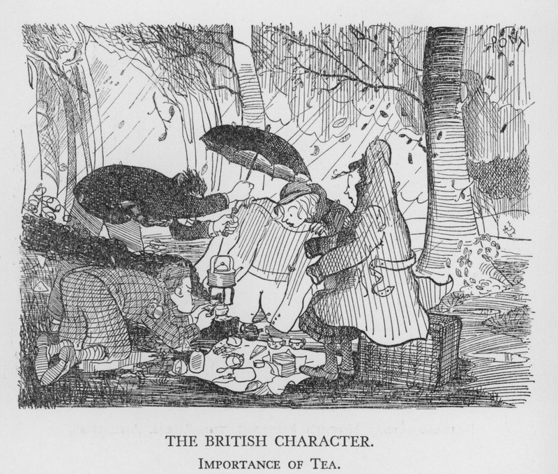 The British Character, Importance of Tea by Pont