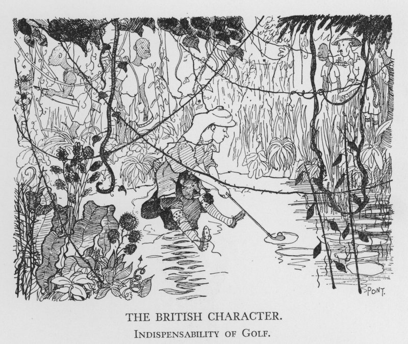 The British Character, Indispensability of Golf by Pont