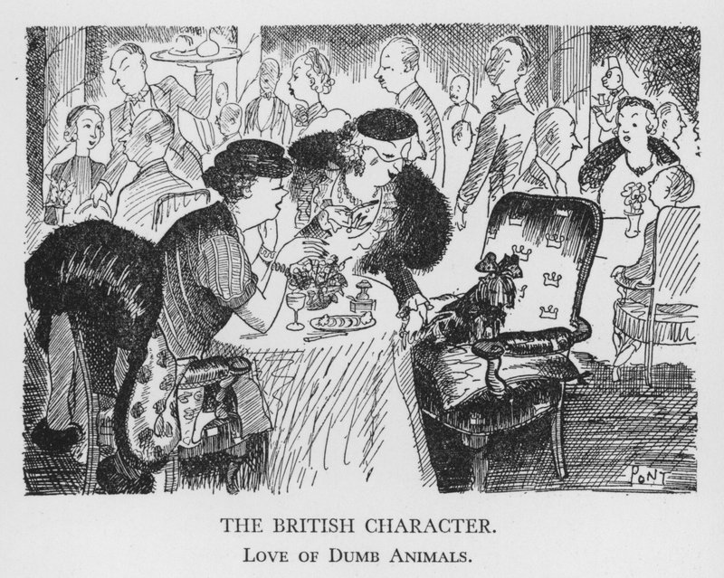 The British Character, Love of Dumb Animals by Pont