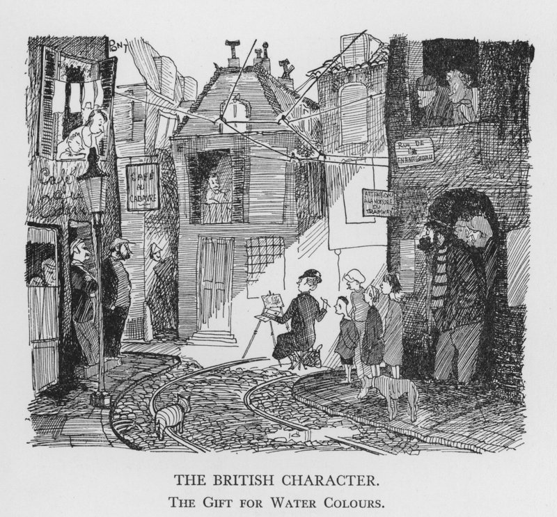 The British Character, The Gift for Water Colours by Pont
