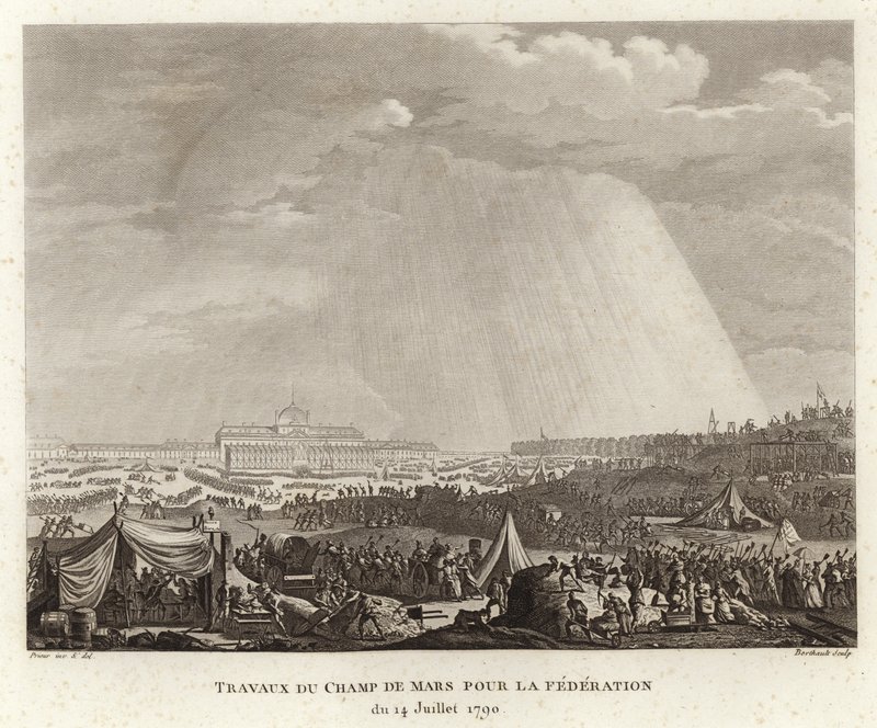 Encampment on the Champ de Mars by Prieur