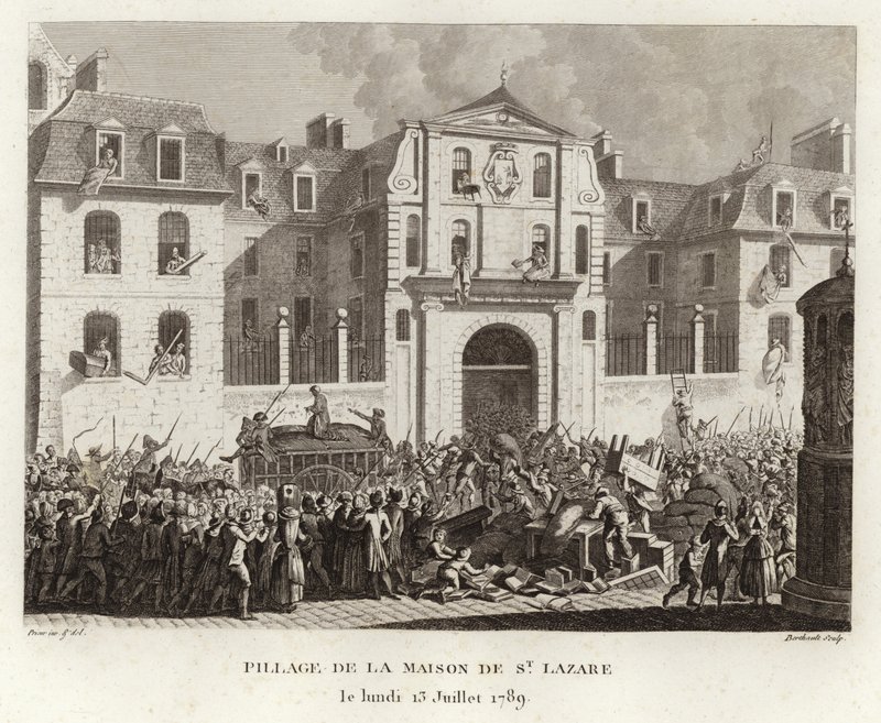 Looting the house of St Lazare by Prieur