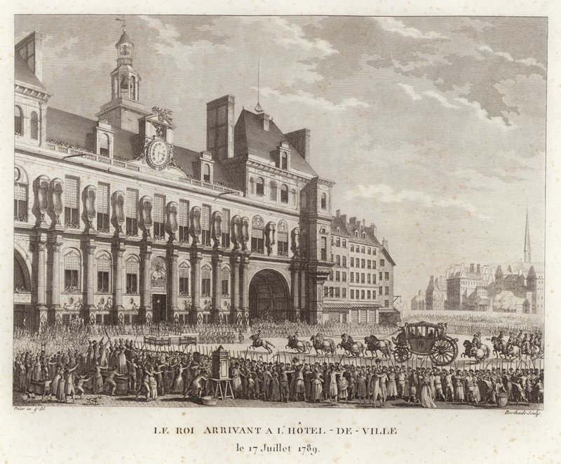 The Arrival of the King at the Town Hall by Prieur