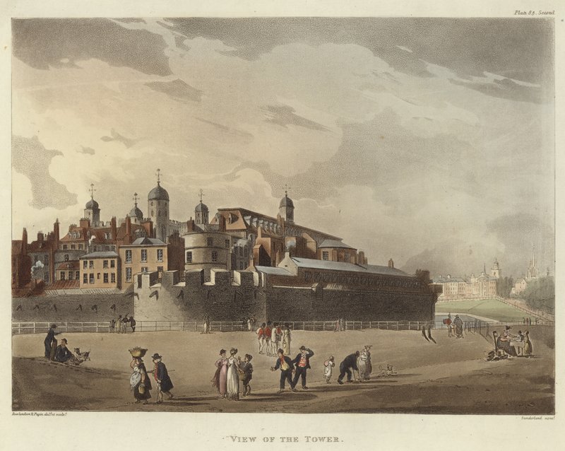 View of the Tower by Pugin and Rowlandson