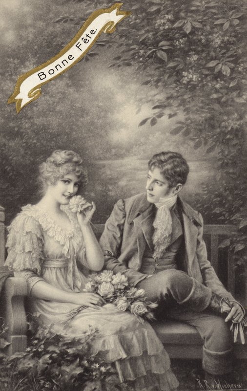 Couple on a Bench by Raimund Ritter Von Brennerstein Wichera