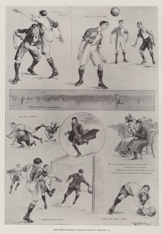 The Inter-University Football Match on 18 February by Ralph Cleaver