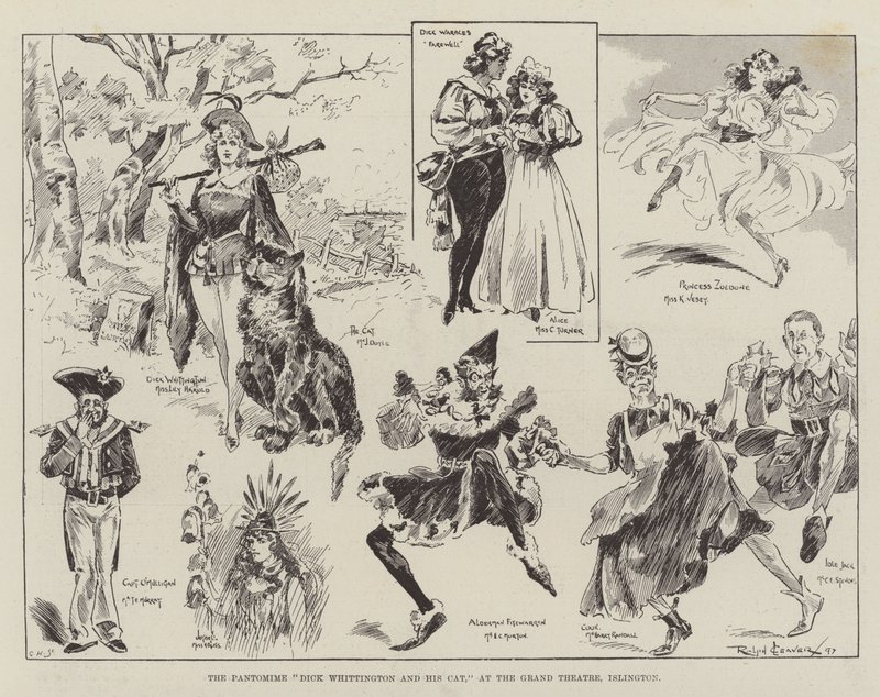 The Pantomime Dick Whittington and His Cat, at the Grand Theatre, Islington by Ralph Cleaver