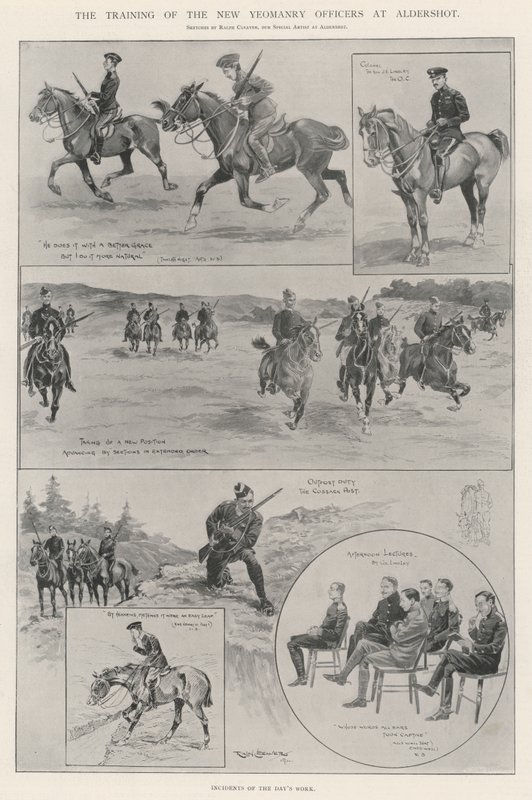 The Training of the New Yeomanry Officers at Aldershot by Ralph Cleaver
