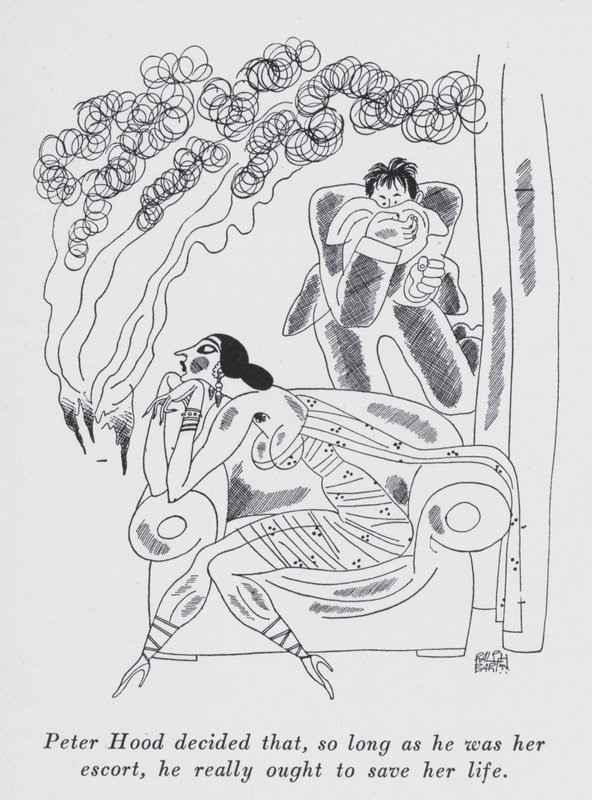 Illustration for "But Gentlemen Marry Brunettes" by Anita Loos by Ralph Barton