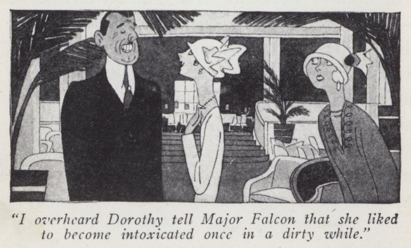 Illustration for Gentlemen Prefer Blondes by Anita Loos by Ralph Barton