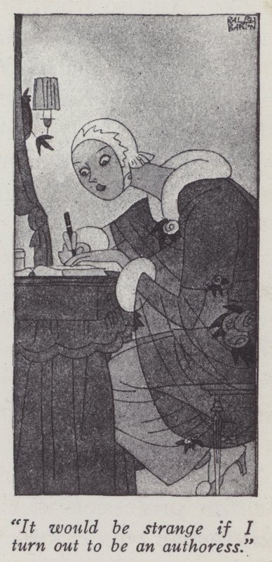 Illustration for Gentlemen Prefer Blondes by Anita Loos by Ralph Barton