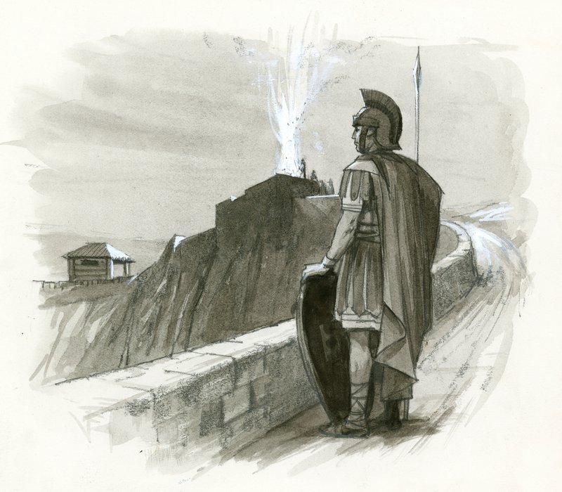 A Roman Signal Fire by Ralph Bruce