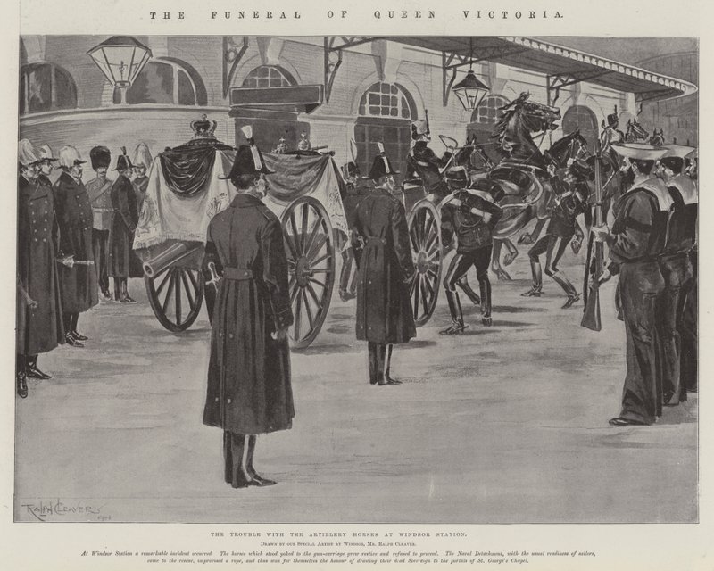 The Funeral of Queen Victoria by Ralph Cleaver