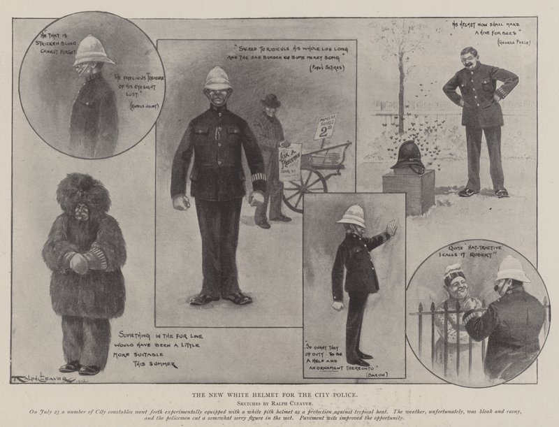 The New White Helmet for the City Police by Ralph Cleaver