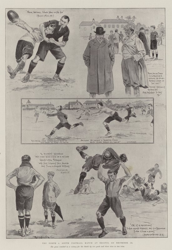 The North v South Football Match at Bristol, on 15 December by Ralph Cleaver