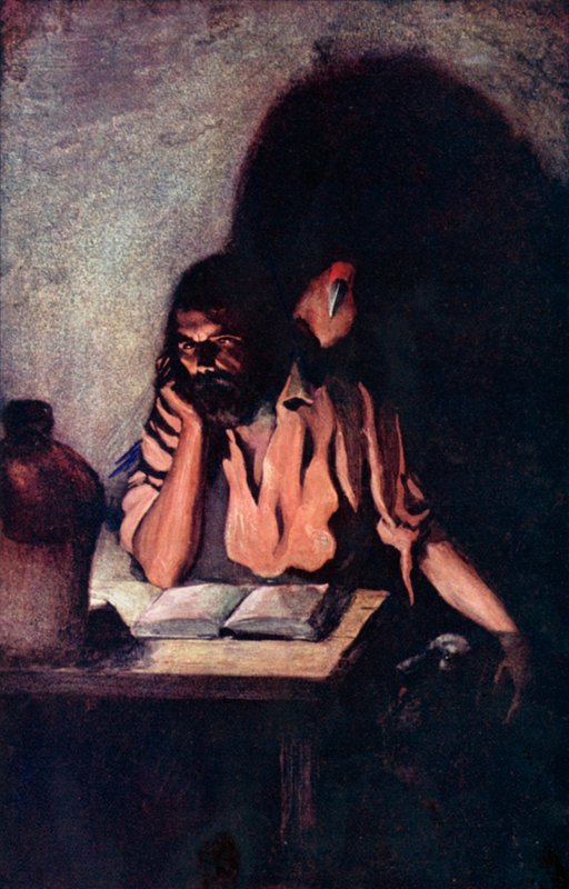 Illustration for Robinson Crusoe by Daniel Defoe by Ralph Noel Pocock