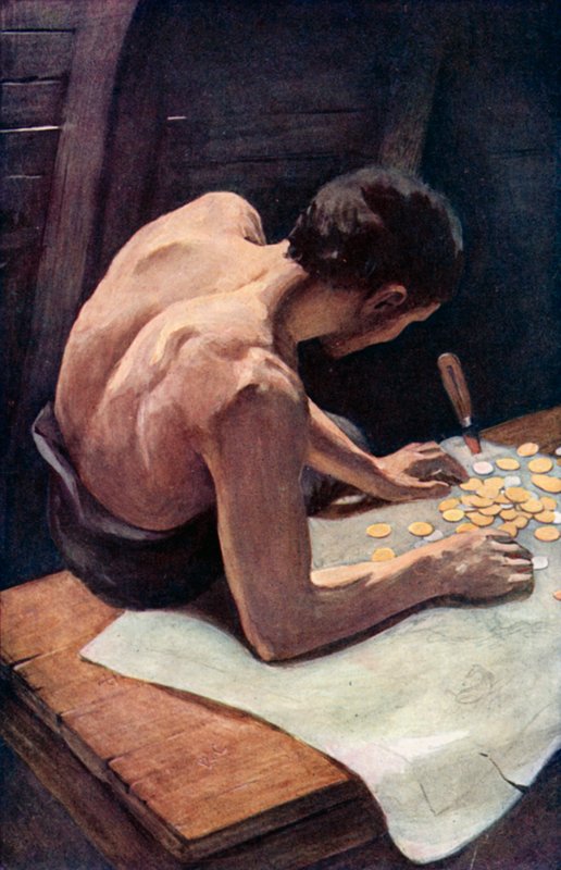 Illustration for Robinson Crusoe by Daniel Defoe by Ralph Noel Pocock