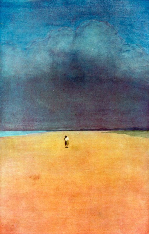Illustration for Robinson Crusoe by Daniel Defoe by Ralph Noel Pocock