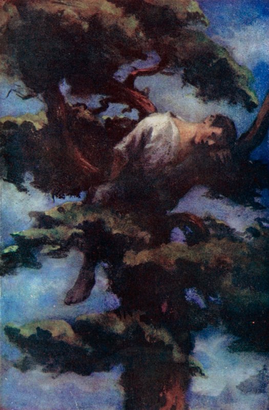 Illustration for Robinson Crusoe by Daniel Defoe by Ralph Noel Pocock