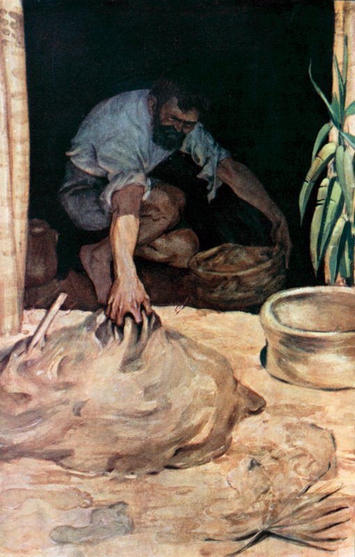 Illustration for Robinson Crusoe by Daniel Defoe by Ralph Noel Pocock