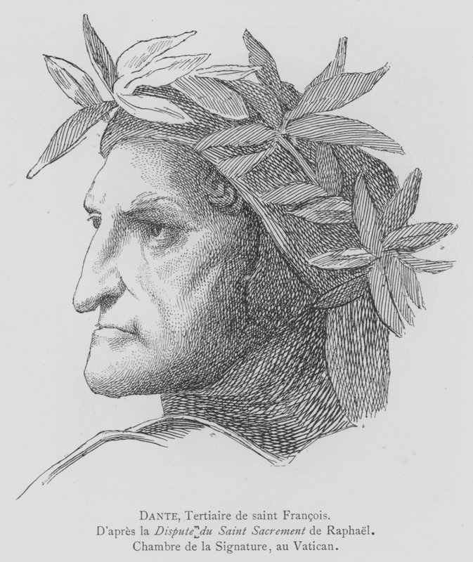 Dante Alighieri, Italian poet by after Raphael