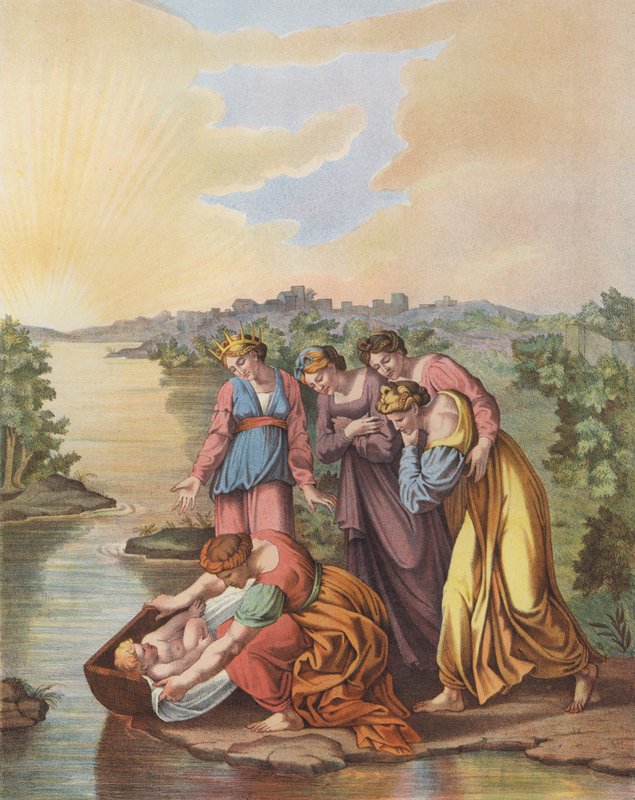 Moses is Rescued from the Waters of the Nile by after Raphael