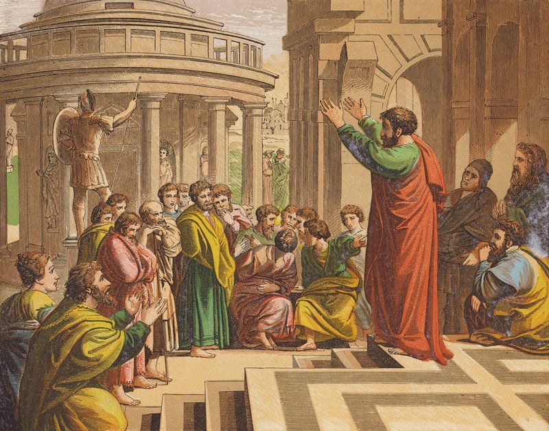 St Paul Preaching at Athens by Raphael (1483 1520) (after)