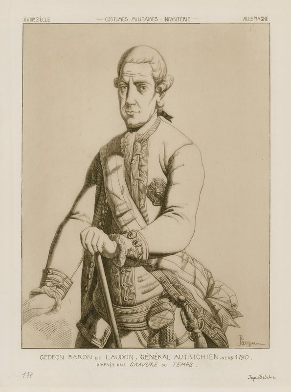 Baron Gideon von Laudon, Austrian General, circa 1790 by Raphael Jacquemin