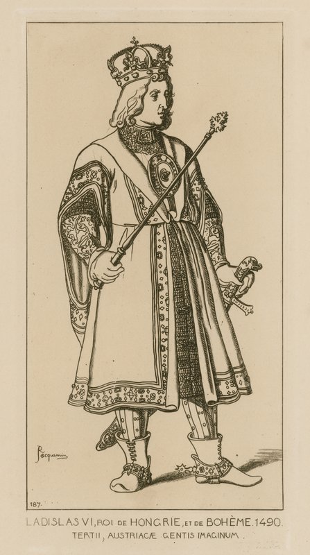 Ladislaus VI, King of Hungary and Bohemia, 1490 by Raphael Jacquemin