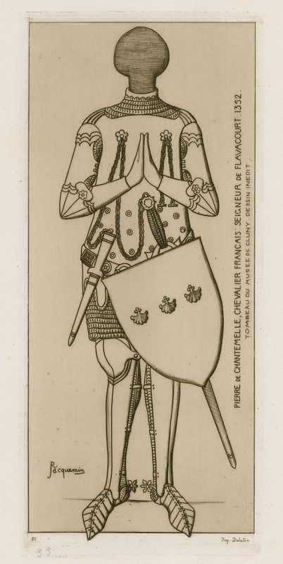 Pierre de Chantemelle, French chevalier, Seigneur de Flavacourt, 1352 by Raphael Jacquemin