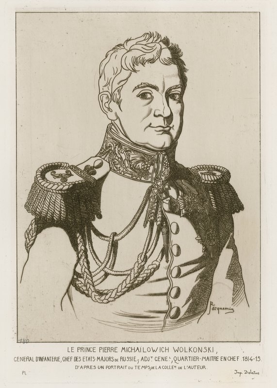 Prince Pierre Michailowich Wolkonski by Raphael Jacquemin