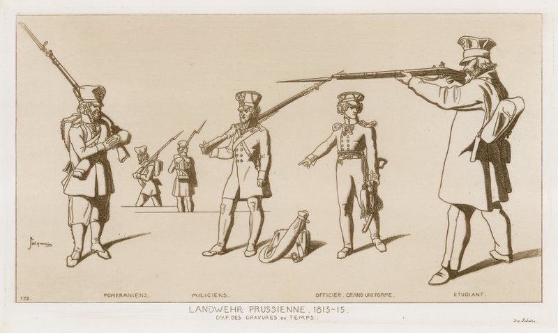 Prussian Landwehr, 1813-15 by Raphael Jacquemin