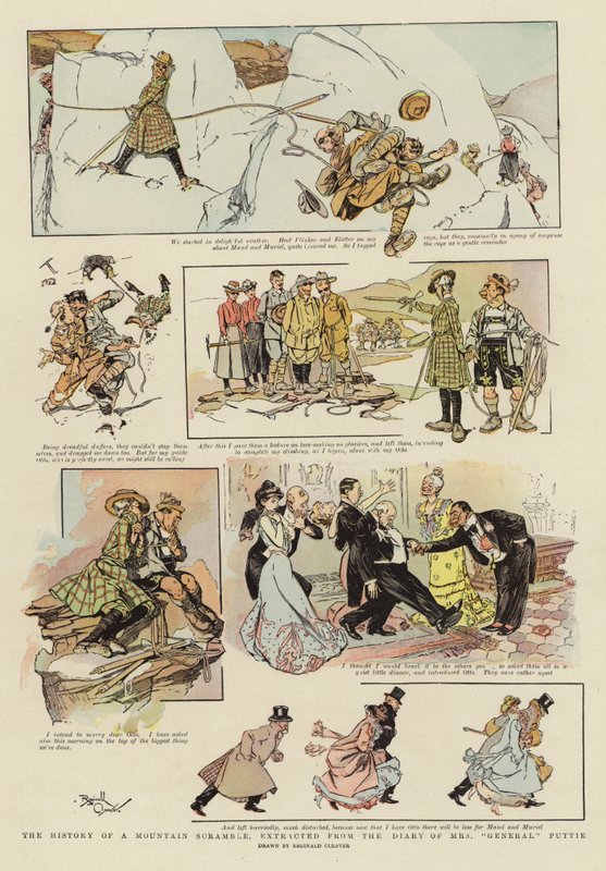 The History of a Mountain Scramble, from the Diary of Mrs "General" Puttie by Reginald Thomas Cleaver