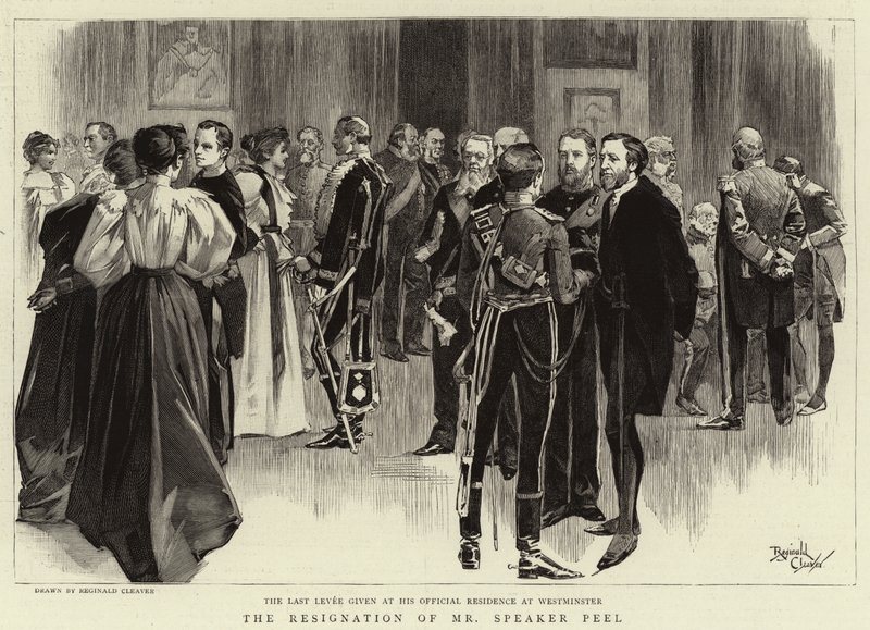 The Resignation of Mr Speaker Peel by Reginald Thomas Cleaver