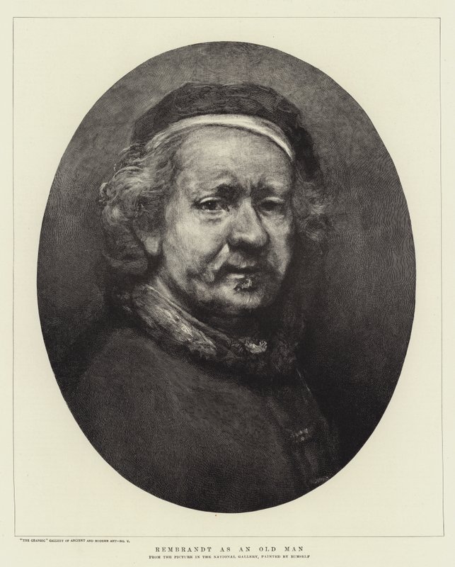 Rembrandt as an Old Man by Rembrandt van Rijn