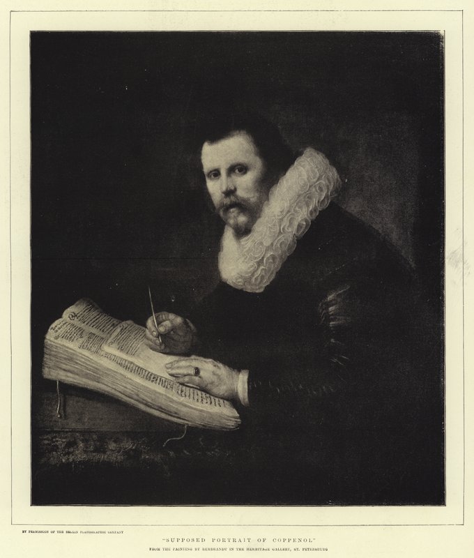 Supposed Portrait of Coppenol by Rembrandt van Rijn