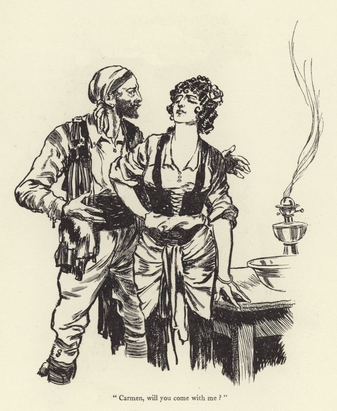 Carmen, Will You Come with Me by René Bull