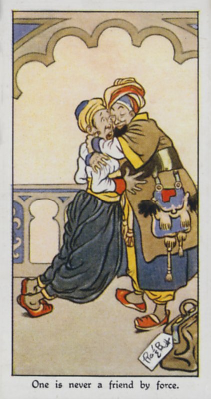One Is Never a Friend by Force by René Bull