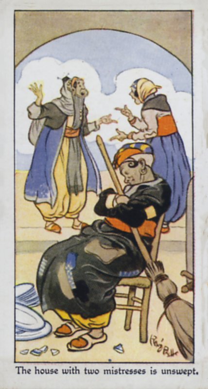 The House with Two Mistresses is Unswept by René Bull