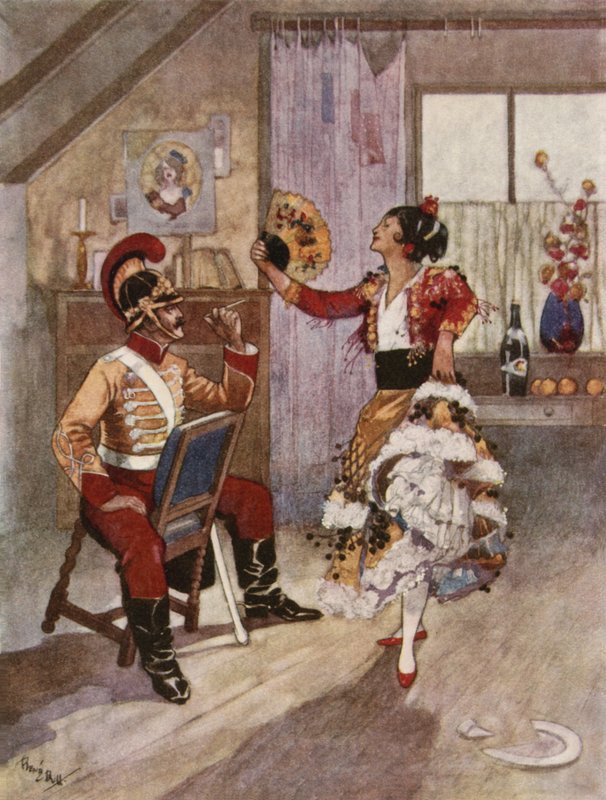 That girl was lively company, I can tell you! by René Bull