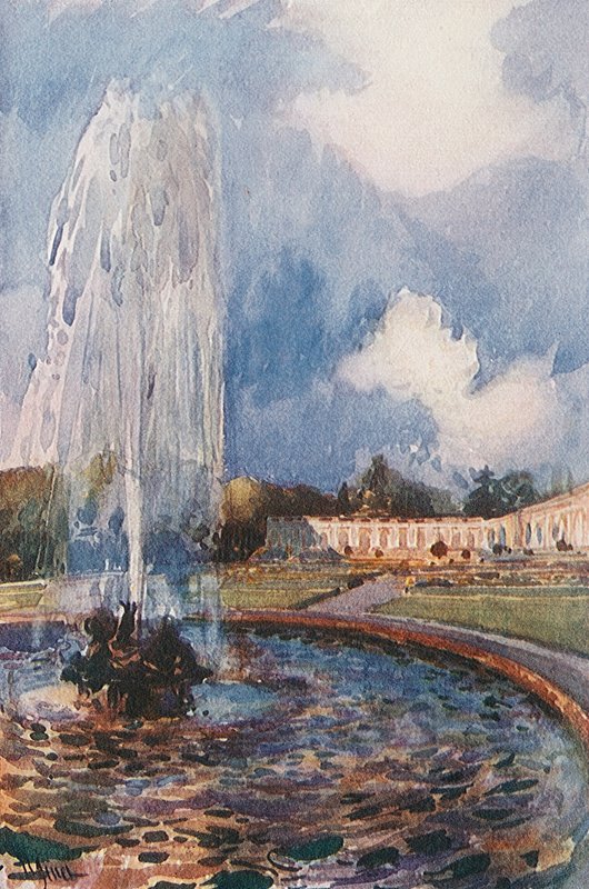 Fountain at the Grand Trianon, Versailles by Rene Binet
