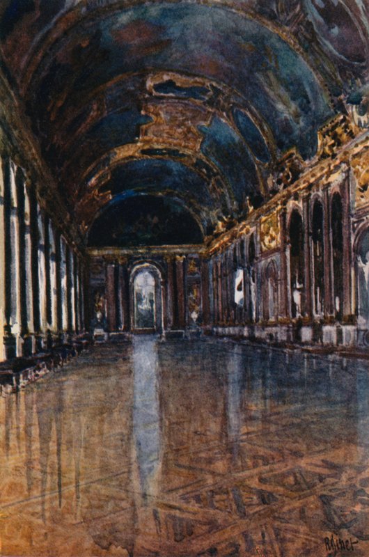 Grand Gallery, or Galerie des Glaces, Versailles by Rene Binet