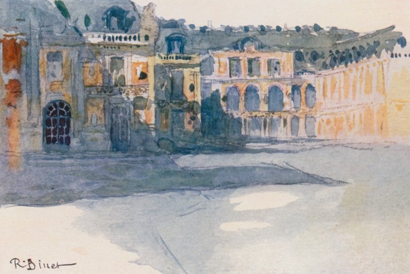 The Marble Court, Versailles by Rene Binet